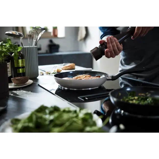 Fissler Essential Koekenpannenset – 24 cm & 28 cm – Grijs - Geschikt voor Inductie - PFAS-VRIJ