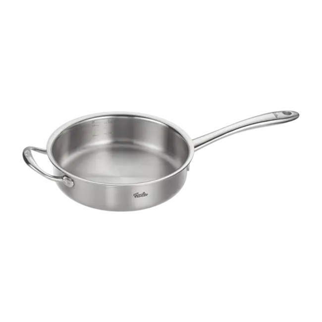 Fissler M5 Pro-Ply Sauteerpan / Hapjespan met Deksel – 28 cm / 4,1L (5-Ply RVS)