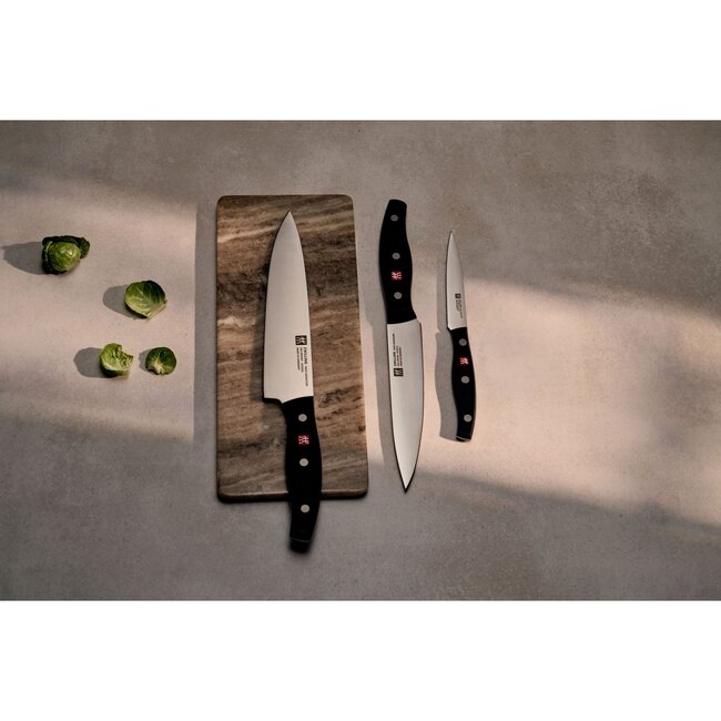 Zwilling Messenset Twin Signature 3-delig - Gemaakt in Duitsland - Gestanst - Met drie klinknagels - 55 - 58 HRC