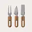 Zyliss Artisan Messenset voor Kaas 3-delig – RVS met Acciahouten Handvat - 5 jaar garantie