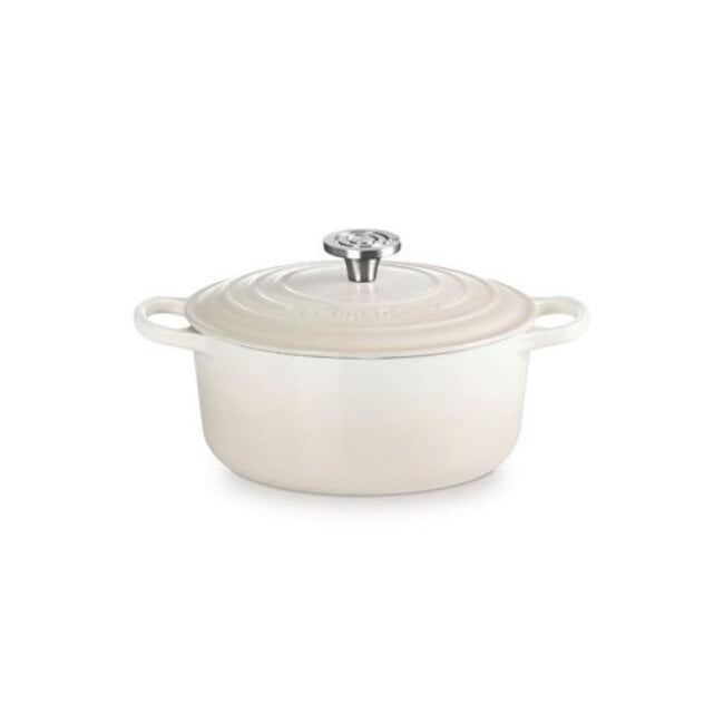 Le Creuset Braadpan Signature Meringue 24cm – Geëmailleerd Gietijzer