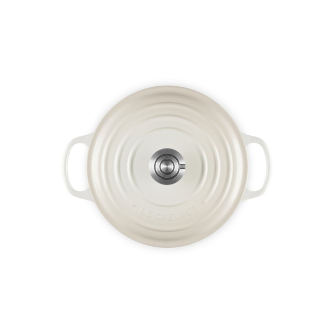 Le Creuset Braadpan Signature Meringue 24cm – Geëmailleerd Gietijzer