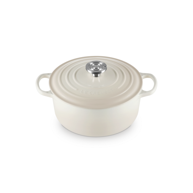 Le Creuset Braadpan Signature Meringue 24cm – Geëmailleerd Gietijzer