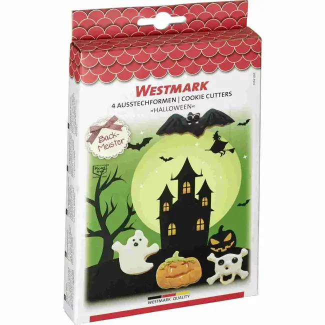 Westmark Koekjesvormen Halloween 4-delig