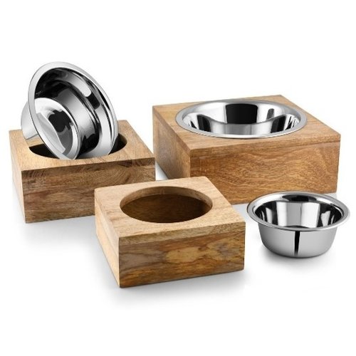 Pet-Joy The DoggyBowl Bamboo Square M