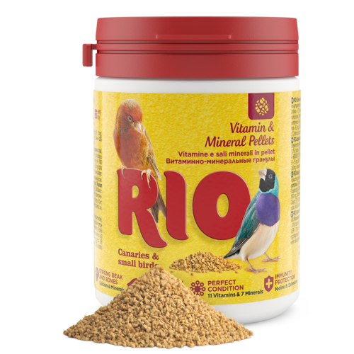 RIO Vitamin- und Mineralstoffpellets für Kanarienvögel, 120 g