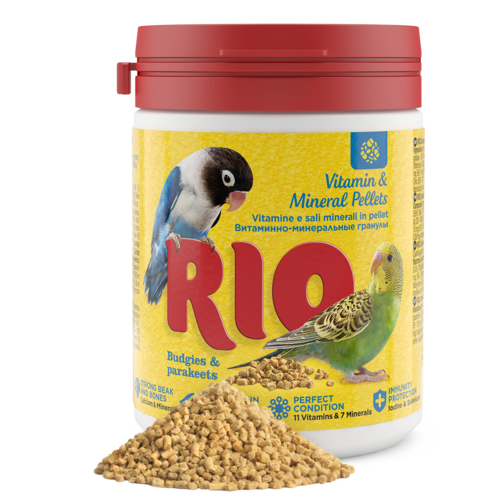 RIO Vitamin- und Mineralstoffpellets für Sittiche, 120 g