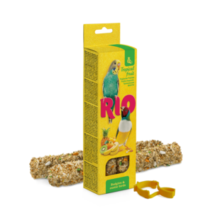 RIO Sticks voor parkieten en exotische vogels met tropisch fruit, 2x40 gr