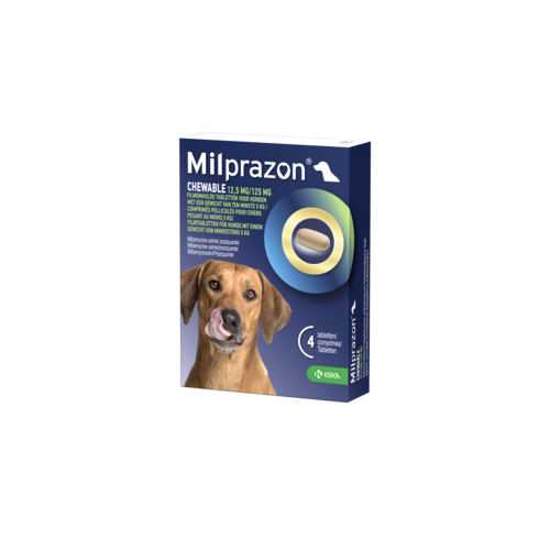 Milprazon Milprazon Chewable Hond 12,5mg/125mg chew