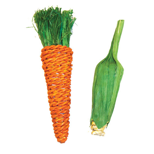 Happy Pet Carrot & Corn Chew Toy