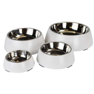 Pet-Joy The DoggyBowl Metalic White