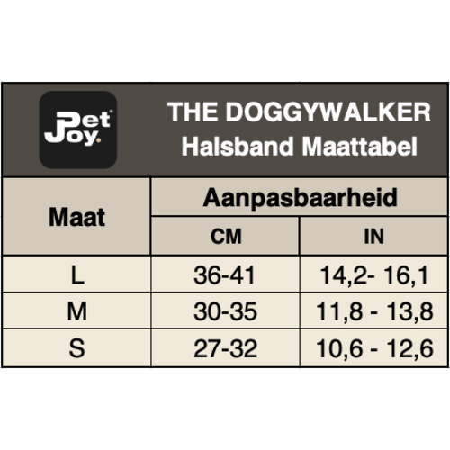 Pet-Joy DoggyWalker Halsband Dark Grey