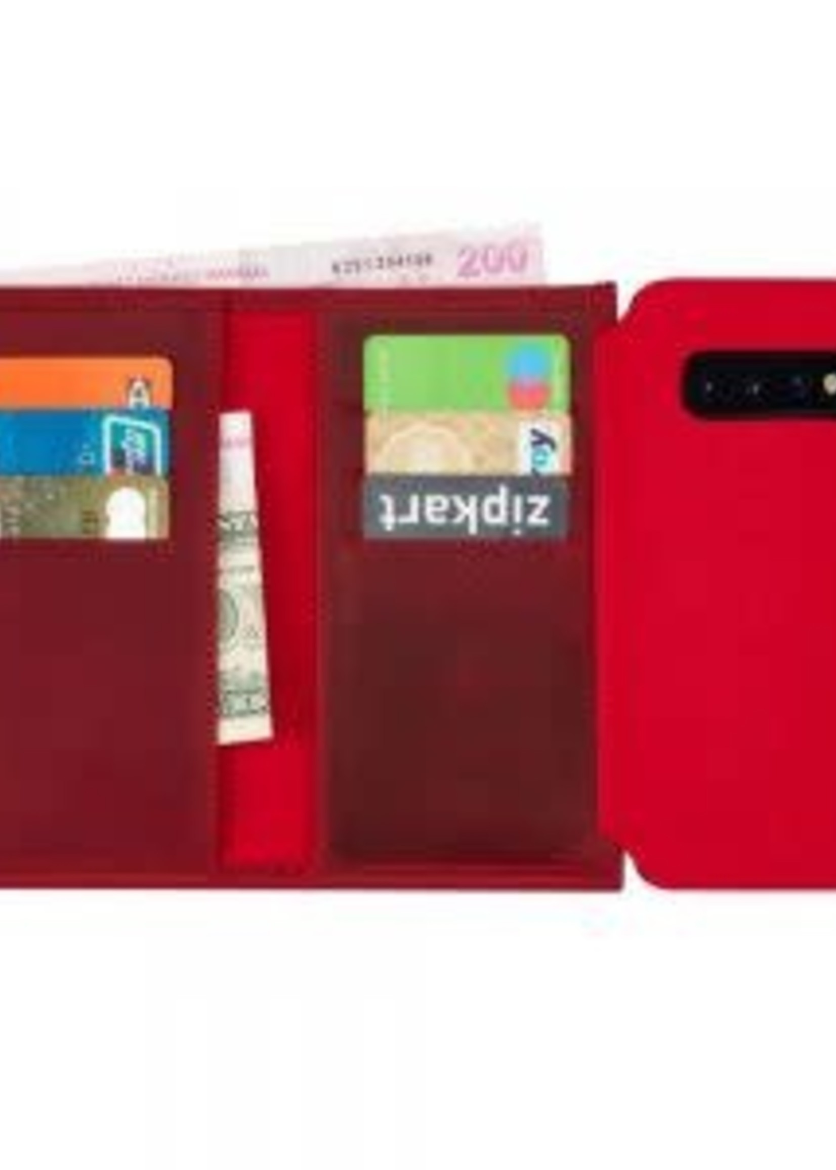 Samsung Galaxy S9 Plus G965F Genuine Leather Wallet Case Bordeaux