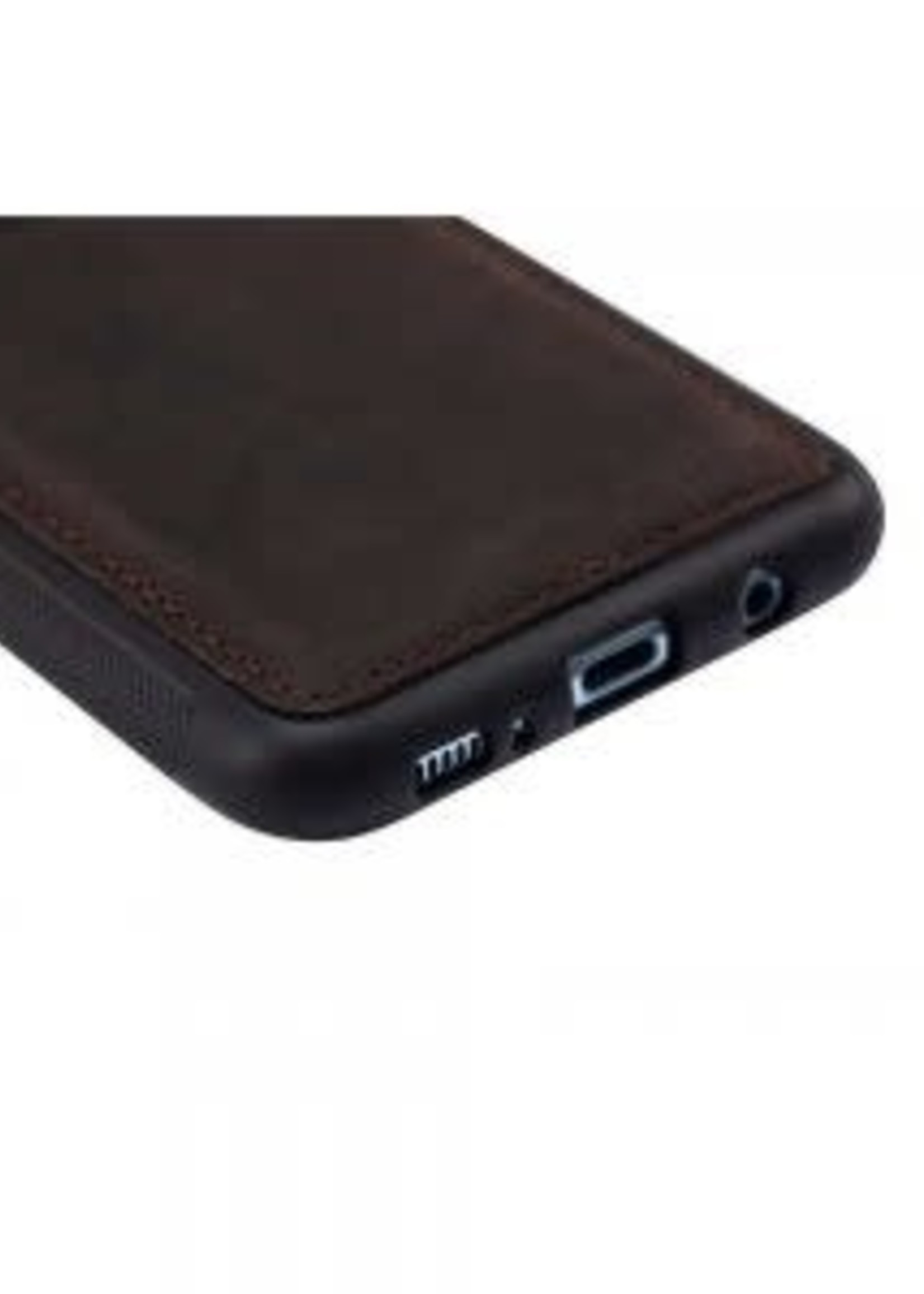 Samsung Galaxy S9 G960F Genuine Leather Back cover Dark Brown