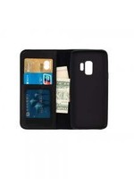 Samsung Galaxy S9 G960F Genuine Leather 2 in 1 Wallet & Backcover Black