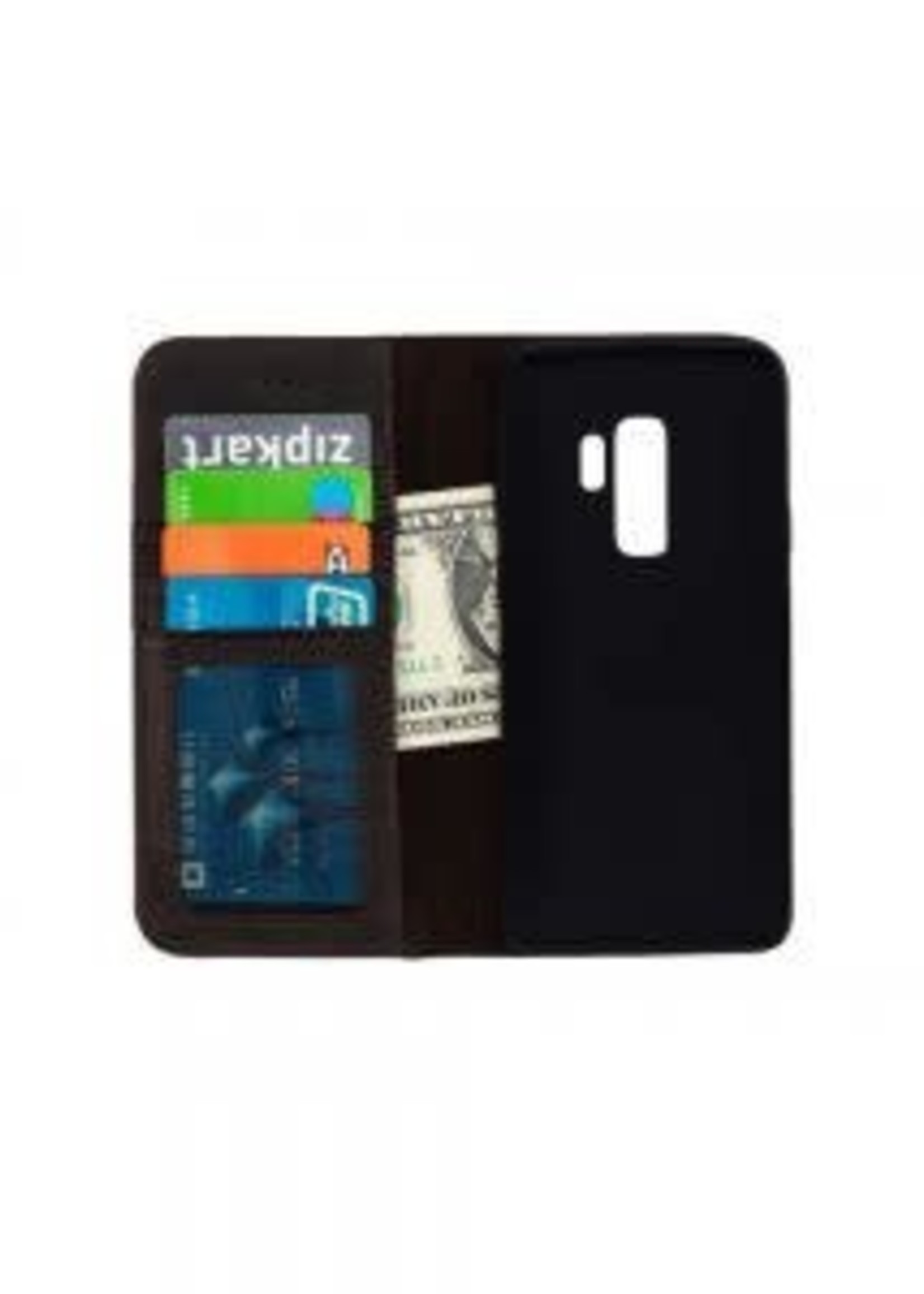 Samsung Galaxy S9 G960F Genuine Leather Book case Dark Brown