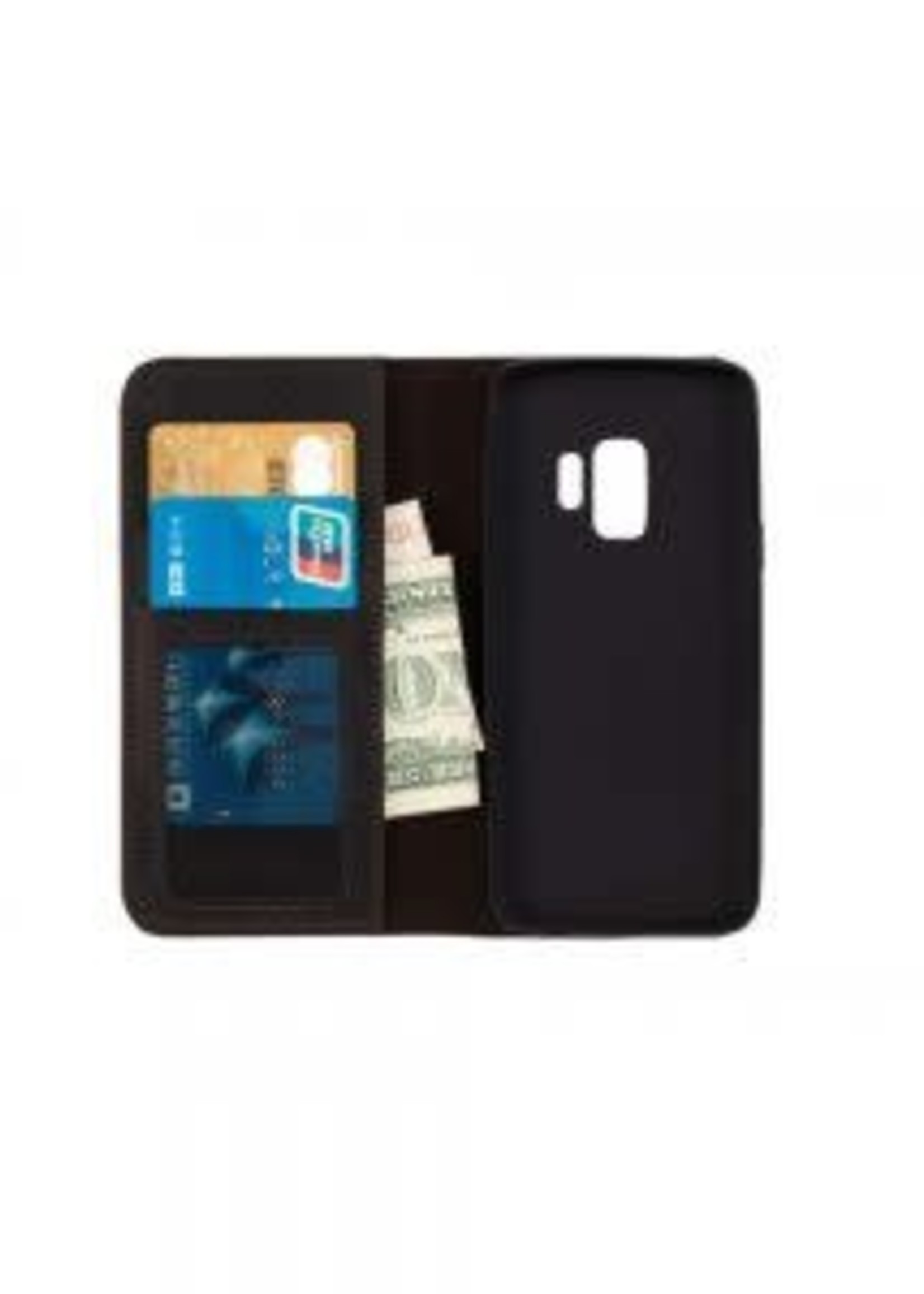 Samsung Galaxy S9 G960F Genuine Leather 2 in 1 Wallet & Backcover Dark Brown