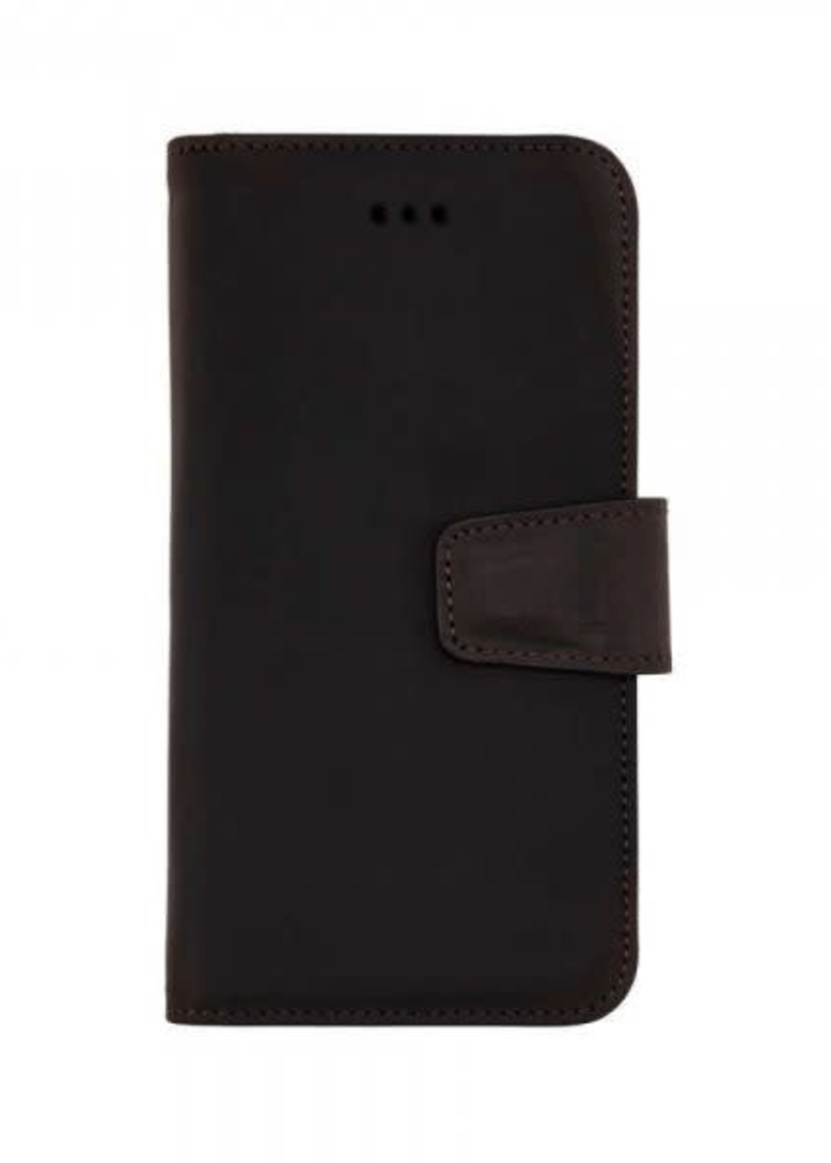 Samsung Galaxy S9 G960F Genuine Leather 2 in 1 Wallet & Backcover Dark Brown