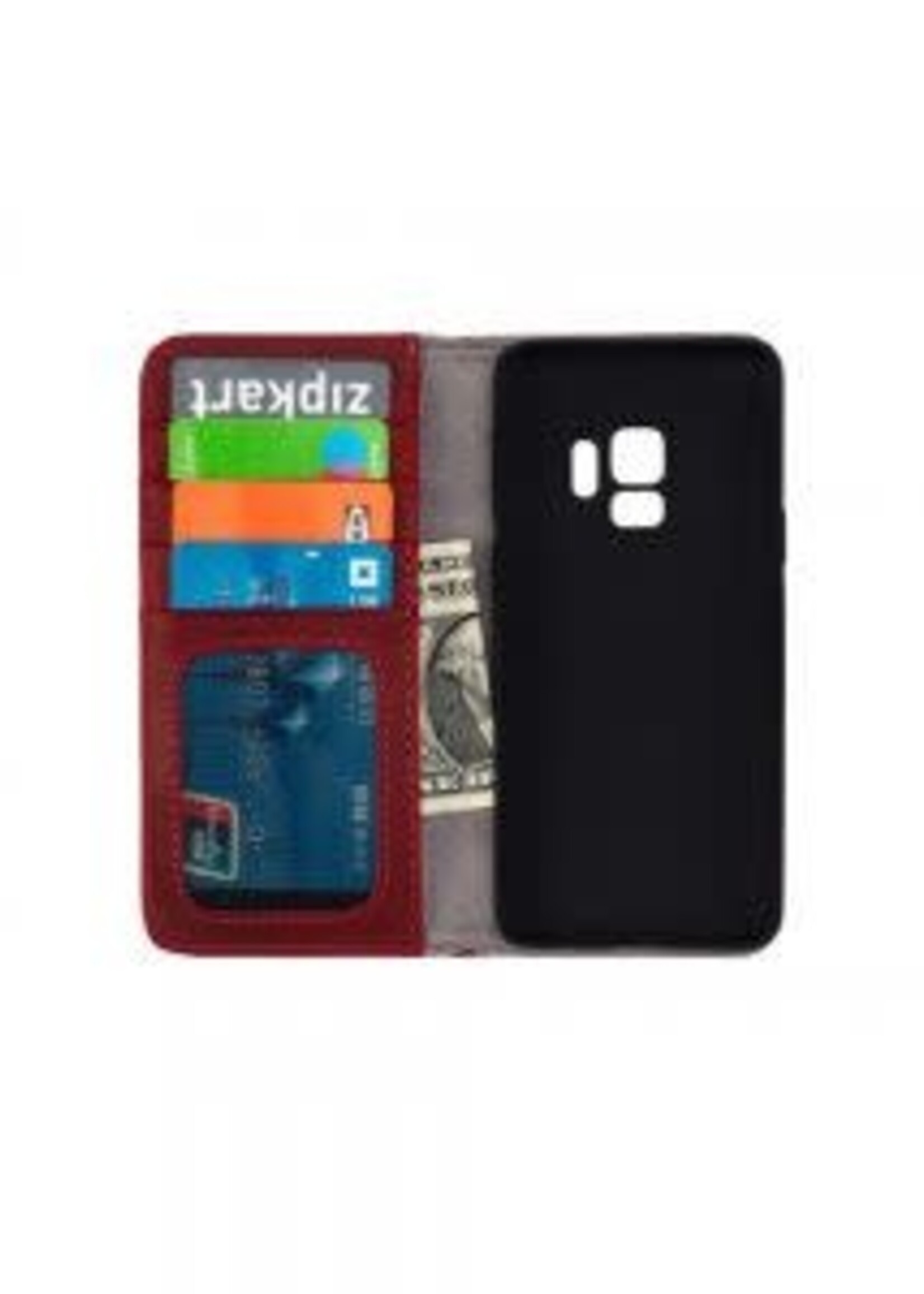 Samsung Galaxy S9 Plus G965F Genuine Leather Book case Bordeaux