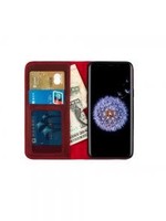 Samsung Galaxy S9 G960F Genuine Leather 2 in 1 Wallet & Backcover Bordeaux