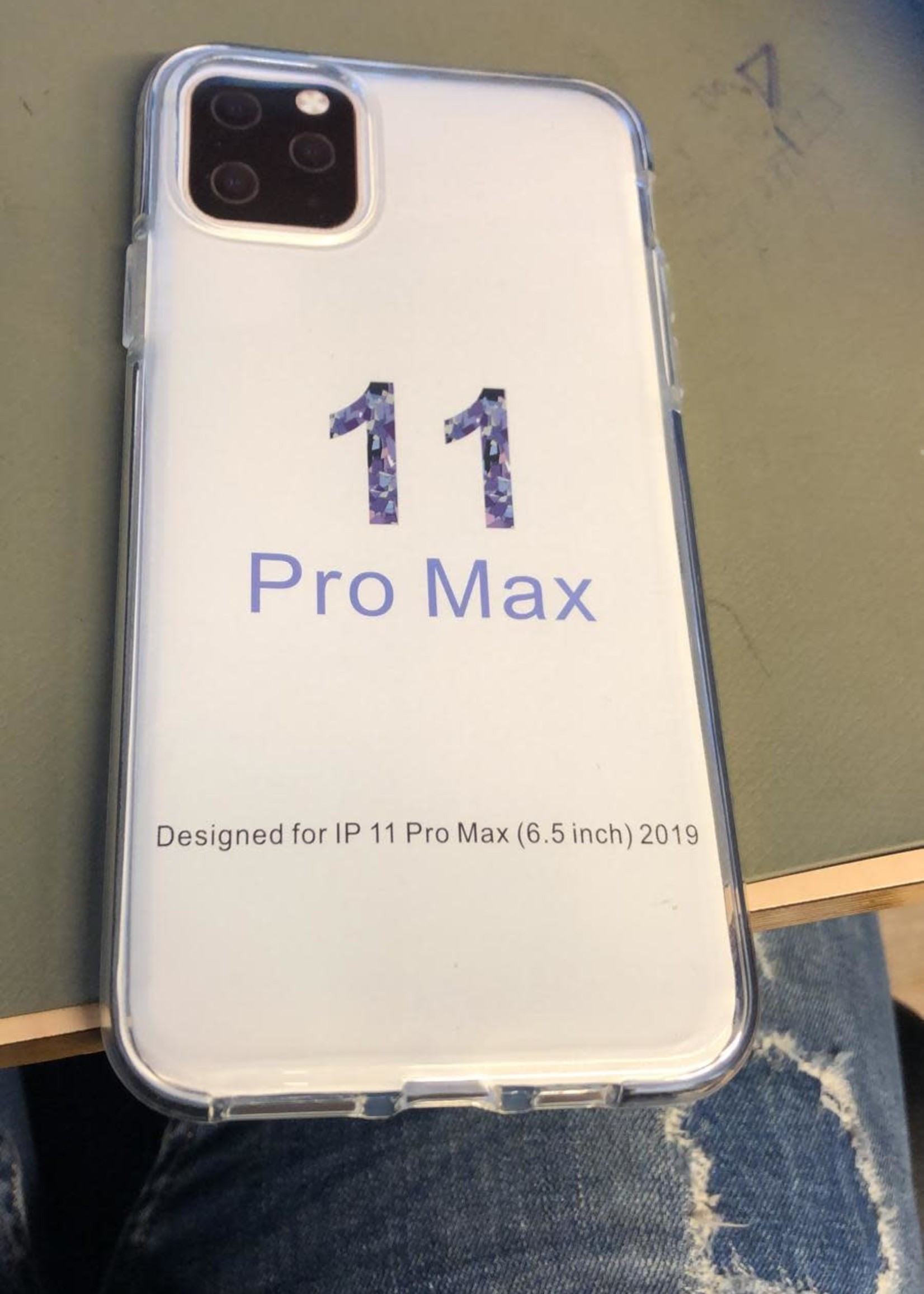 iPhone 11 Pro Max TPU Anti Shock Case Silicone Transparant