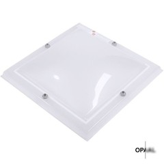 Dubbelwandige lichtkoepel opaal van acrylaat 90 x 90 cm (vierkant)