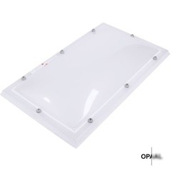 Dubbelwandige, opale lichtkoepel van acrylaat 40 x 70 cm (rechthoek)