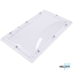 Dubbelwandige, heldere lichtkoepel van acrylaat 60 x 90 cm (rechthoek)