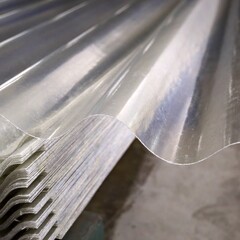 110 x 214 cm Polyester Golfplaat Transparant Type F 177/51