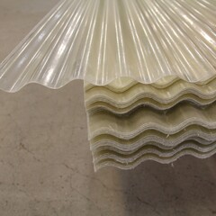 90 x 366 cm Polyester Golfplaat Transparant Type G 76/18