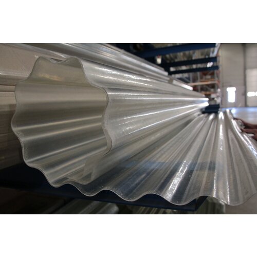 Polyester Golfplaat op Rol 4000mm Transparant Type H 10 meter