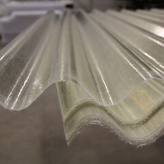 Polyester Golfplaat 108x305 cm Transparant Type B 146/48