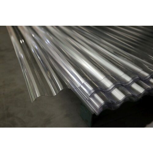 126 x 122 cm  Golfplaat Polycarbonaat Transparant Type H 76/18 Enkelwandig