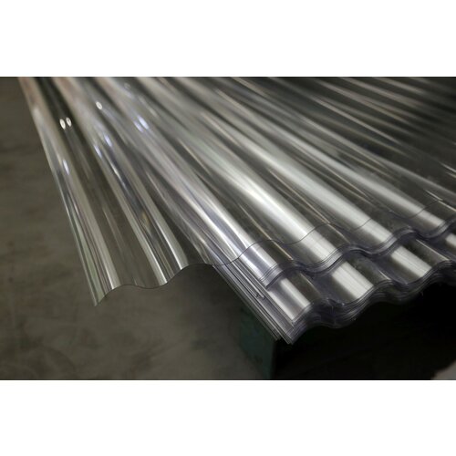 126 x 183 cm  Golfplaat Polycarbonaat Transparant Type H 76/18 Enkelwandig