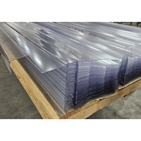 105 x 650 cm Profielplaat Polycarbonaat Transparant KD45 Nergal 333/45 Enkelwandig