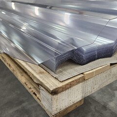 103,3 x 650 cm  Profielplaat Polycarbonaat Transparant KD58 Enkelwandig