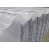 110 x 490 cm  Golfplaat Polycarbonaat Opaal Type F 177/51 Driewandig
