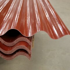1096 x 5000 mm  Stabipol Golfplaat baksteenrood 177/51
