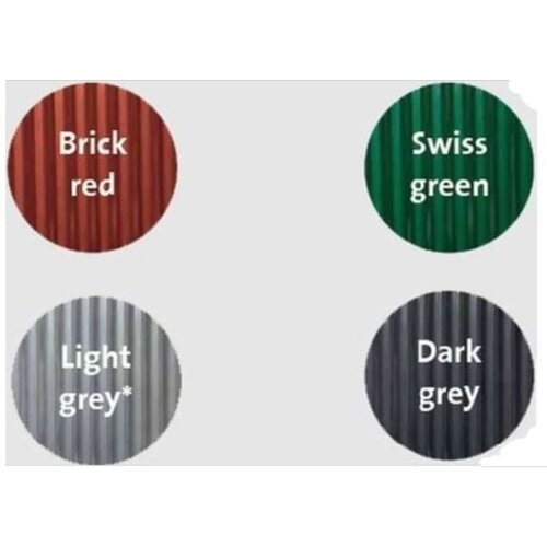 1200 x 2000 mm  Stabipol LT Golfplaat baksteenrood 76/18