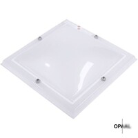 Enkelwandige helder lichtkoepel van acrylaat 120 x 120 cm (vierkant)