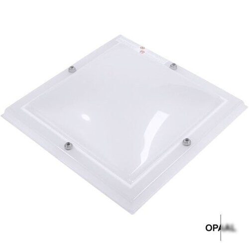 Enkelwandige helder lichtkoepel van acrylaat 120 x 120 cm (vierkant)