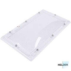 Enkelwandige, heldere lichtkoepel van acrylaat 100 x 200 cm (rechthoek)