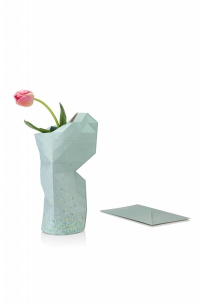 Paper Vase Cover Green Ants
