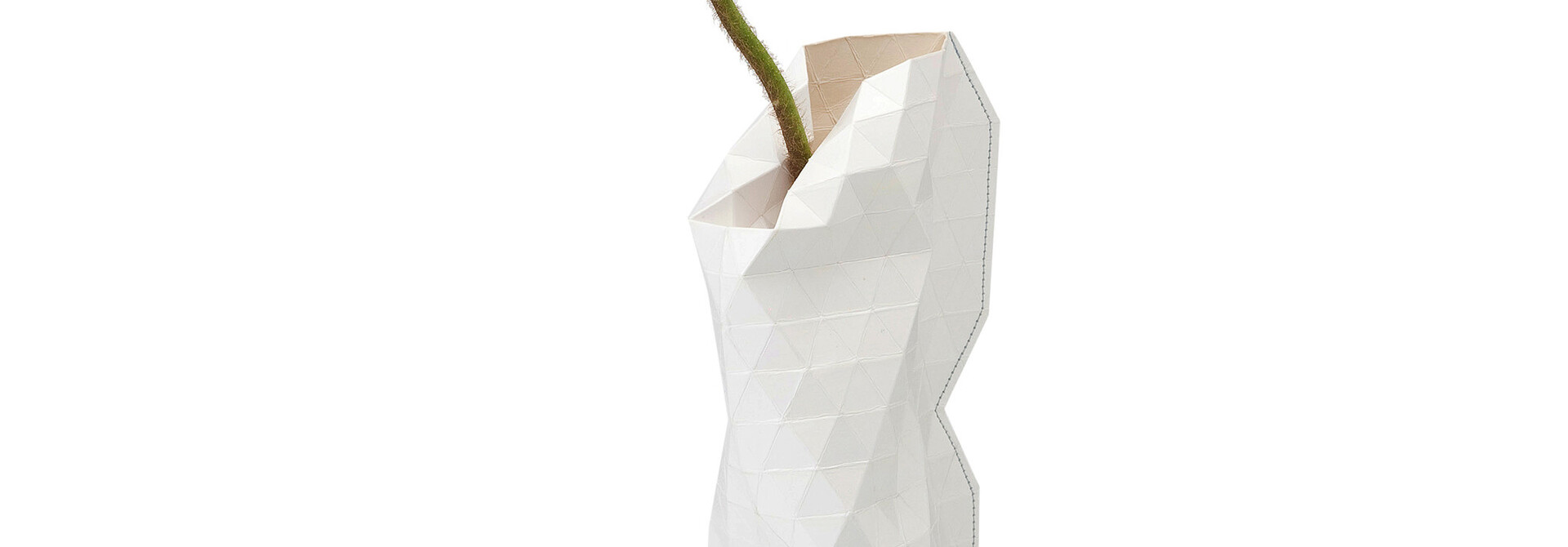 Paper Vase Cover Plain White (small)
