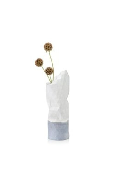 Paper Vase Cover Watercolour White (small)