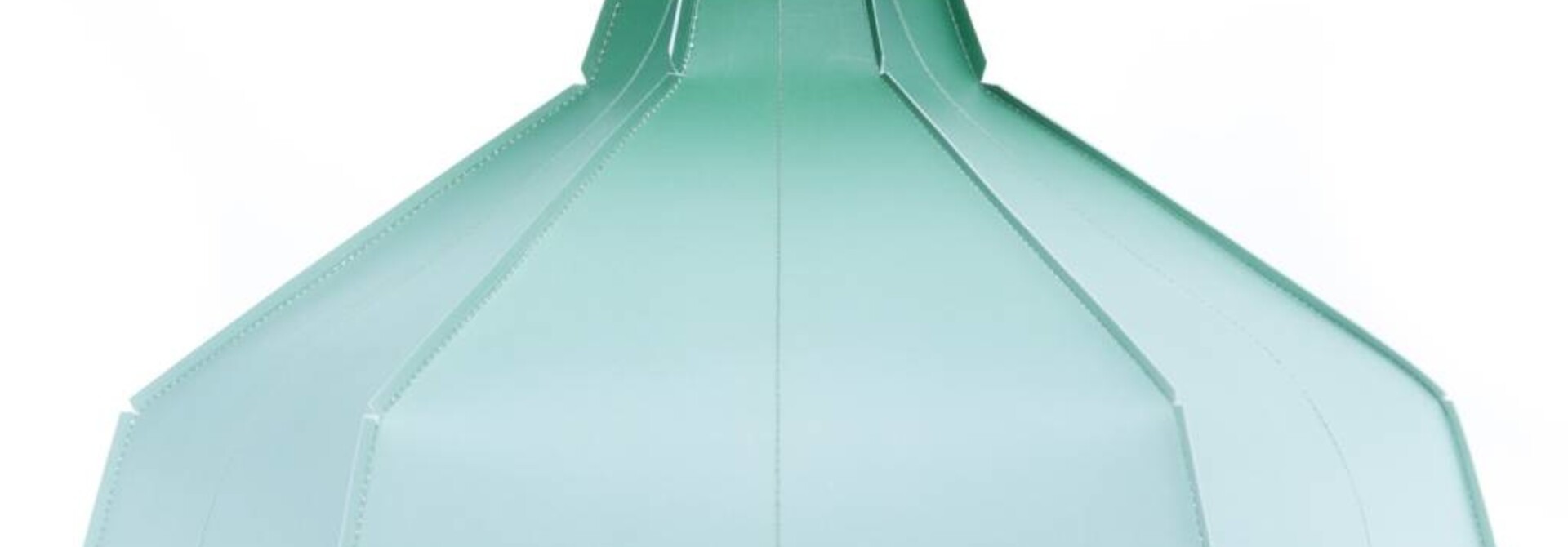 Folded Lampshade Green Gradient