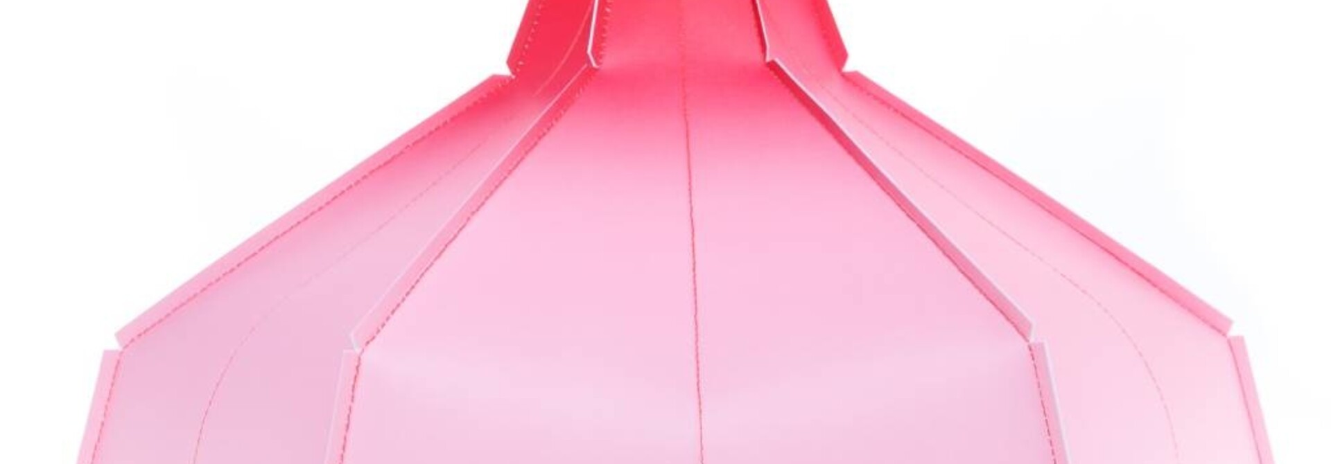 Folded Lampshade Pink Gradient