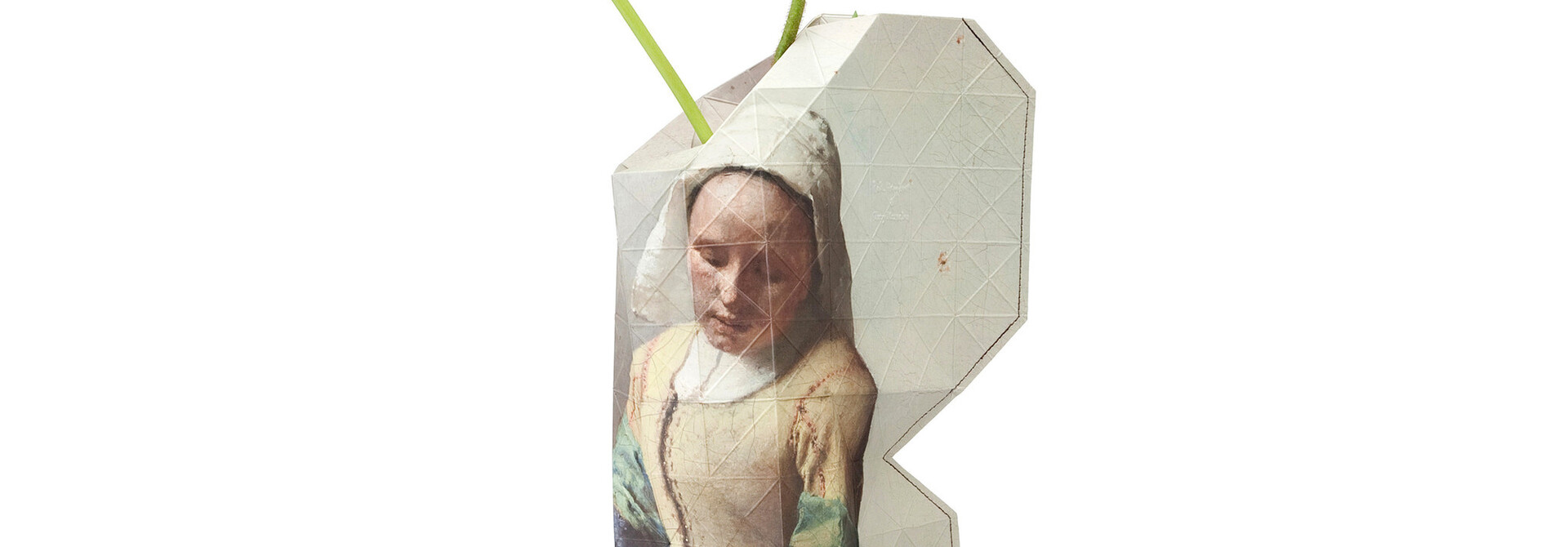 Paper Vase Cover 'Milkmaid' by Vermeer