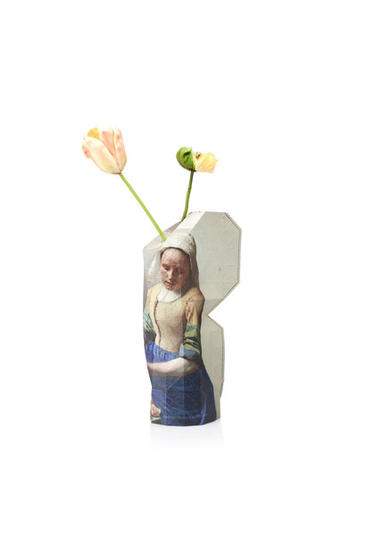 Paper Vase Cover 'Milkmaid' by Vermeer