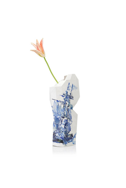 Paper Vase Cover Delft Blue Icons